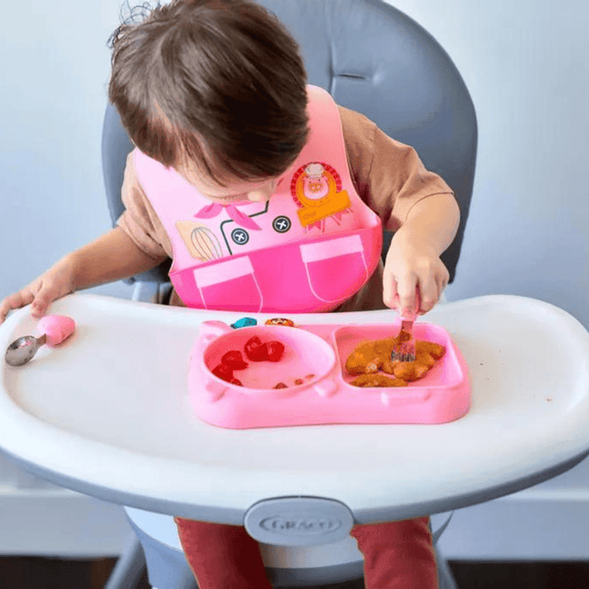 Marcus & Marcus - Creative Plate Suction Plate Pocky Pink-1875027457736839175