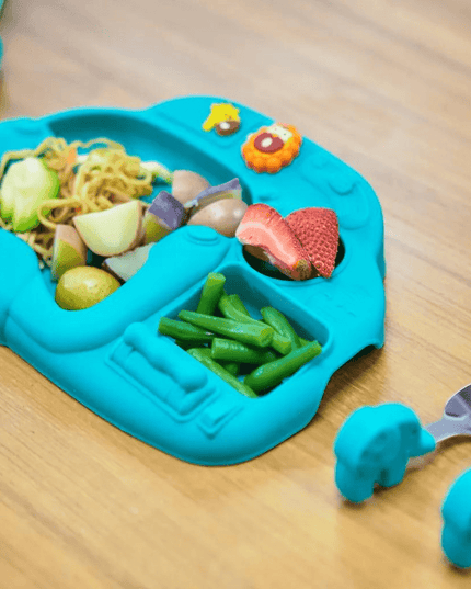 Marcus & Marcus - Creative Plate Suction Plate Lucas Blue-1875027457447432196