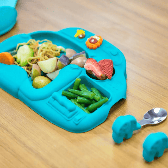 Marcus & Marcus - Creative Plate Suction Plate Lucas Blue-1875027457447432196