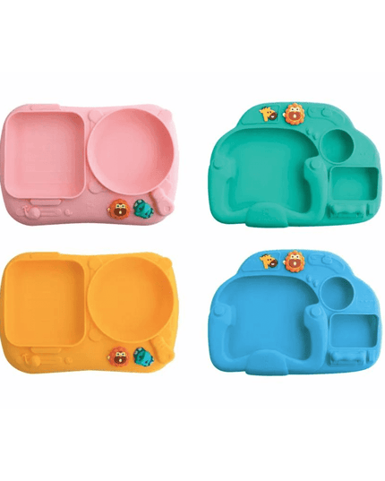 Marcus & Marcus - Creative Plate Suction Plate Ollie Green-1875027457585844229