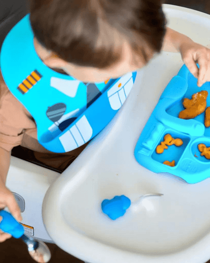 Marcus & Marcus - Creative Plate Toddler Mealtime Set Lola Yellow-1875027424329207810