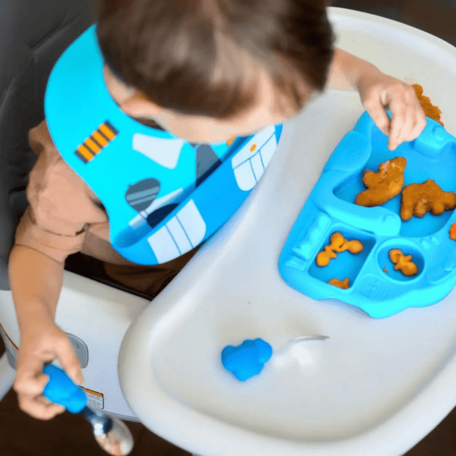 Marcus & Marcus - Creative Plate Toddler Mealtime Set Lola Yellow-1875027424329207810