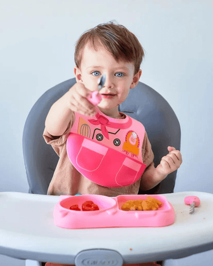 Marcus & Marcus - Creative Plate Toddler Mealtime Set Lola Yellow-1875027424329207813