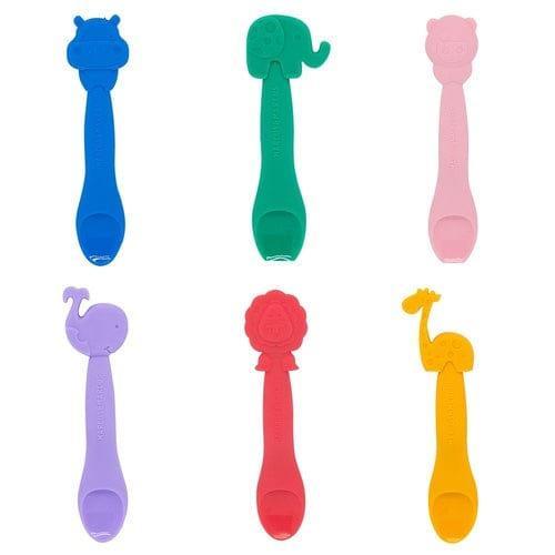 Marcus & marcus - Feeding Spoon Lucas the Hippo- Blue-1875027531866968064