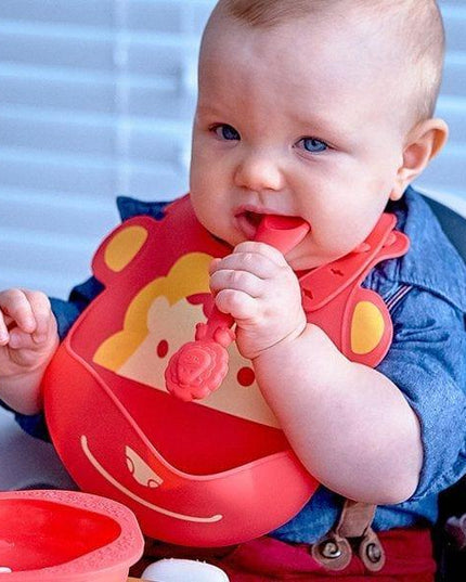 Marcus & marcus - Feeding Spoon Lucas the Hippo- Blue-1875027531866968067
