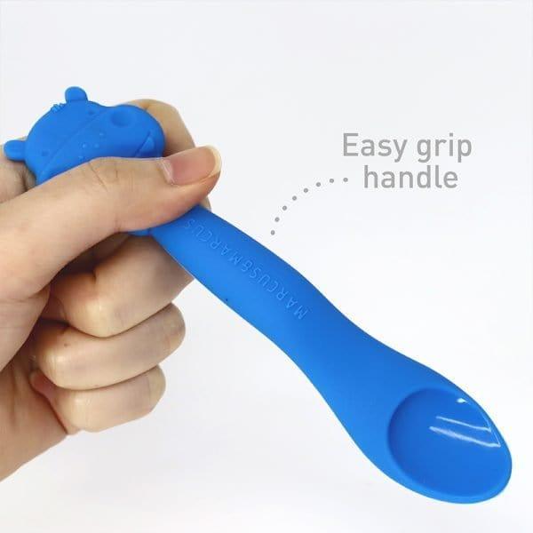 Marcus & marcus - Feeding Spoon Willo the Whale-Purple-1875027522509475844