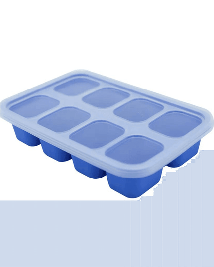 Marcus & Marcus-Food Cube Tray (1 o.z. x 8) Lucas the Hippo- Blue-1875027520101945344