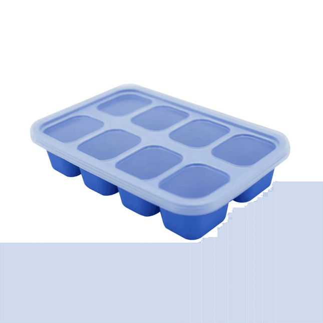 Marcus & Marcus-Food Cube Tray (1 o.z. x 8) Lucas the Hippo- Blue-1875027520101945344