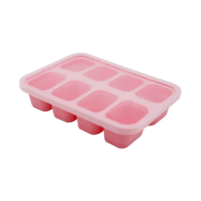 Marcus & Marcus-Food Cube Tray (1 o.z. x 8) Pocky the Pig-Pink-1875027458466648064
