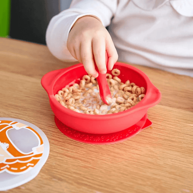 Marcus & Marcus- Palm Grasp Self Feeding Spoon Willo the Whale-Purple-1875027522161348609