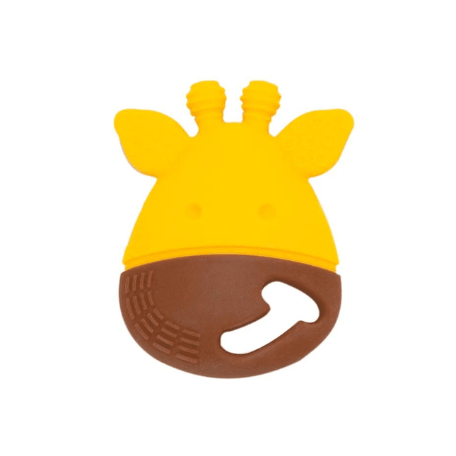 Marcus & Marcus- Sensory Silicone Teether Lola the Giraffe-Yellow-1875027415818964992