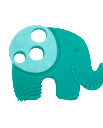 Marcus & Marcus- Sensory Silicone Teether Ollie the Elephant green-1875027516364820480