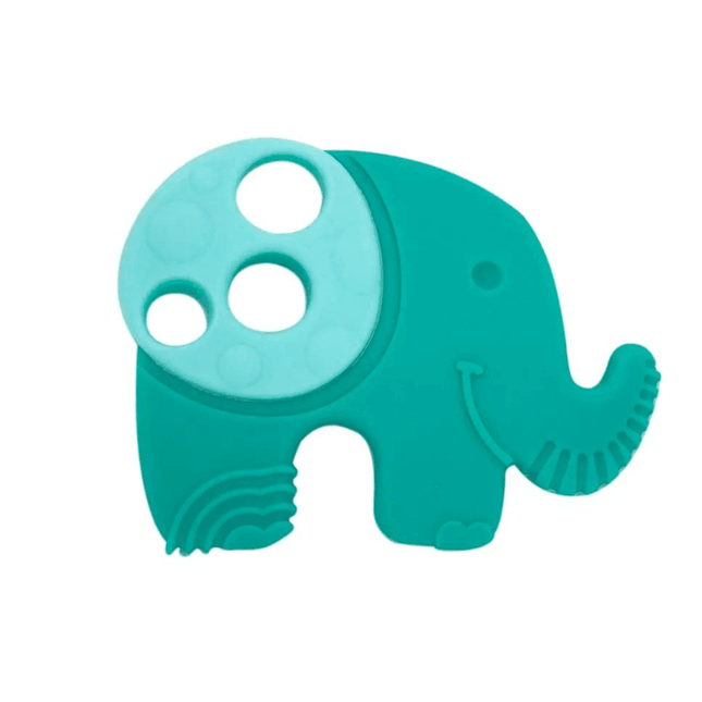 Marcus & Marcus- Sensory Silicone Teether Ollie the Elephant green-1875027516364820480