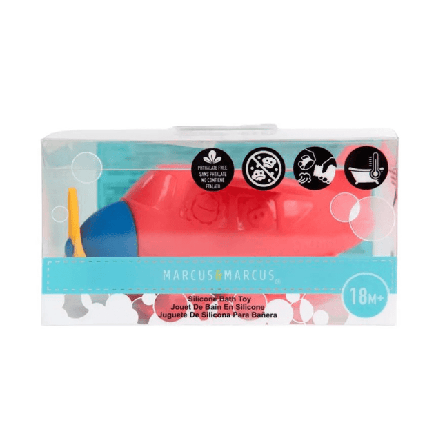 Marcus & Marcus - Silicone Bath Toy Plane-1875027445976010754