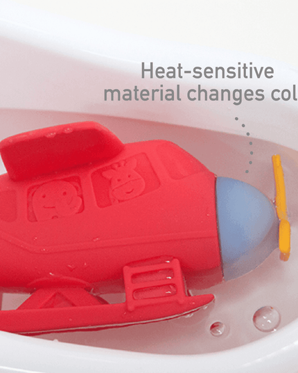 Marcus & Marcus - Silicone Bath Toy Plane-1875027445976010756