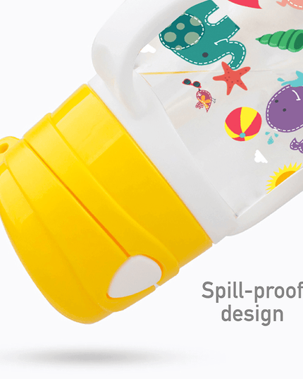 Marcus & Marcus-Tritan Straw Drink Bottle Willo the Whale-Purple-1875027476468600835