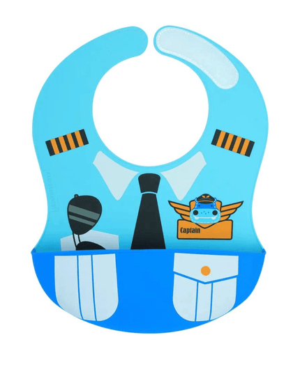 Marcus & Marcus -Wide Coverage Creative Toddler Bibs Lucas Blue-1875027445262979072