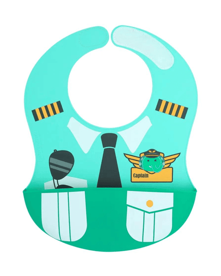 Marcus & Marcus -Wide Coverage Creative Toddler Bibs Ollie green-1875027445397196800