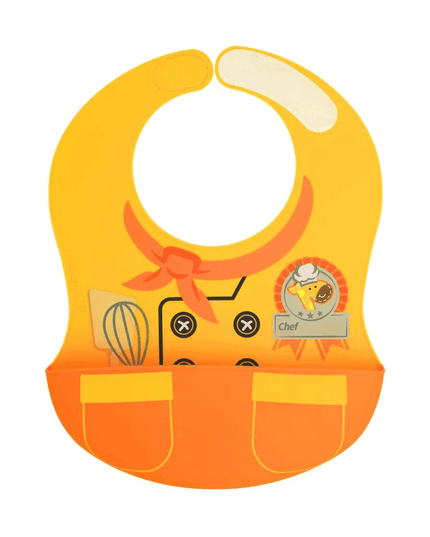 Marcus & Marcus -Wide Coverage Creative Toddler Bibs Lola Yellow-1875027445694992384