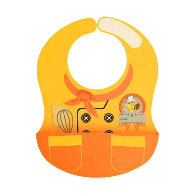 Marcus & Marcus -Wide Coverage Creative Toddler Bibs Lola Yellow-1875027445694992384