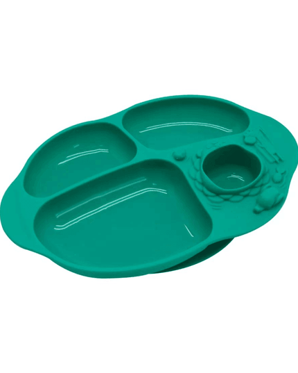 Marcus & Marcus -Yummy Dips Suction Divided Plate Marcus theLion- Red-1875027462681923584