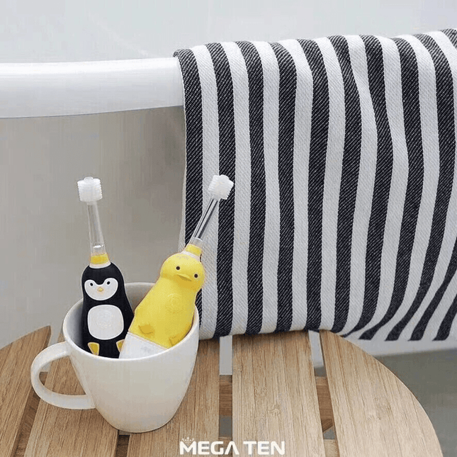 MEGA TEN 360-Degree Kids Electric Toothbrush with LED Light 1-4 Yrs Monkey-1875027403600957448