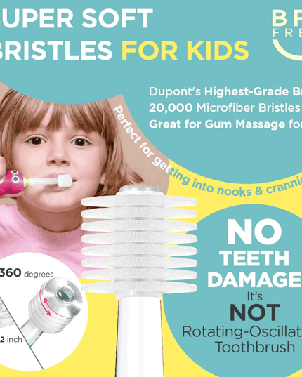 MEGA TEN 360-Degree Kids Electric Toothbrush with LED Light 4Yrs+ Black Cat-1875027403781312514