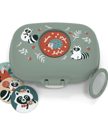 Monbento Gram Snack Box-Green Raccoon Green Raccoon-1875027483041075202