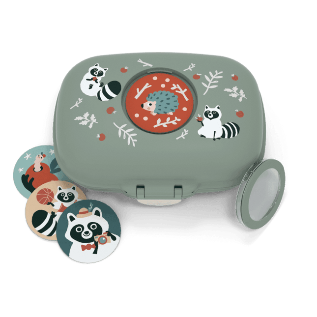 Monbento Gram Snack Box-Green Raccoon Green Raccoon-1875027483041075202
