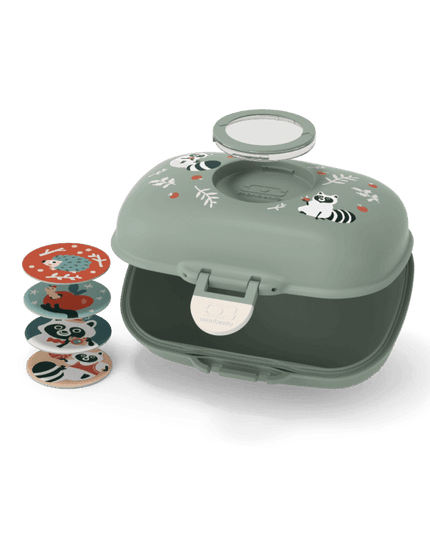 Monbento Gram Snack Box-Green Raccoon Green Raccoon-1875027483041075203