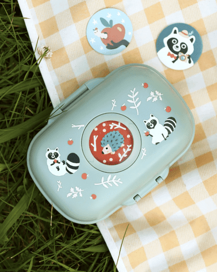 Monbento Gram Snack Box-Green Raccoon Green Raccoon-1875027483041075206
