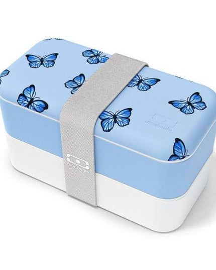 Monbento Original Graphic 1L Lunch Bento Box- Blue Butterfly Blue Butterfly-1875027407396802560