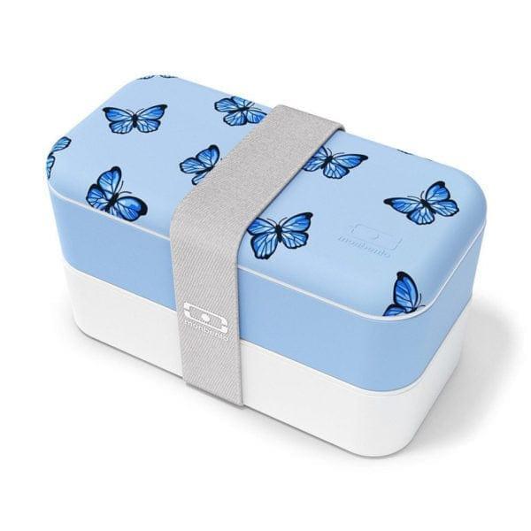Monbento Original Graphic 1L Lunch Bento Box- Blue Butterfly Blue Butterfly-1875027407396802560