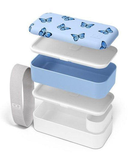 Monbento Original Graphic 1L Lunch Bento Box- Blue Butterfly Blue Butterfly-1875027407396802561