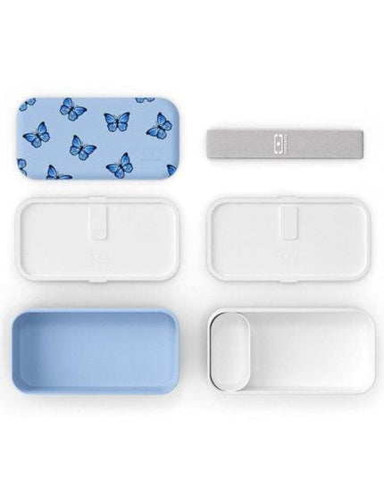 Monbento Original Graphic 1L Lunch Bento Box- Blue Butterfly Blue Butterfly-1875027407396802562