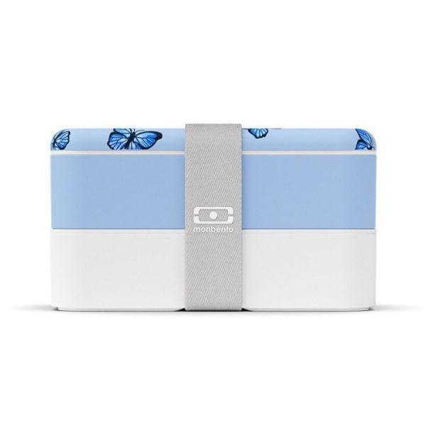 Monbento Original Graphic 1L Lunch Bento Box- Blue Butterfly Blue Butterfly-1875027407396802563
