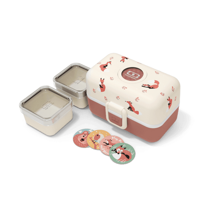 Monbento Tresor Graphic Kids's Bento Box- Cinnamon Fox Cinnamon Fox-1875027410882269186