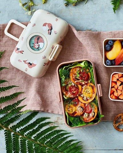 Monbento Tresor Graphic Kids's Bento Box- Cinnamon Fox Cinnamon Fox-1875027410882269191