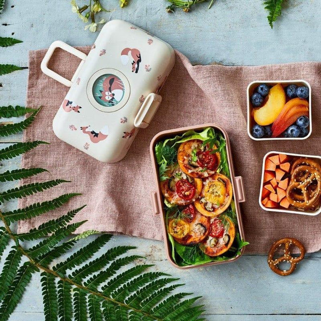 Monbento Tresor Graphic Kids's Bento Box- Cinnamon Fox Cinnamon Fox-1875027410882269191