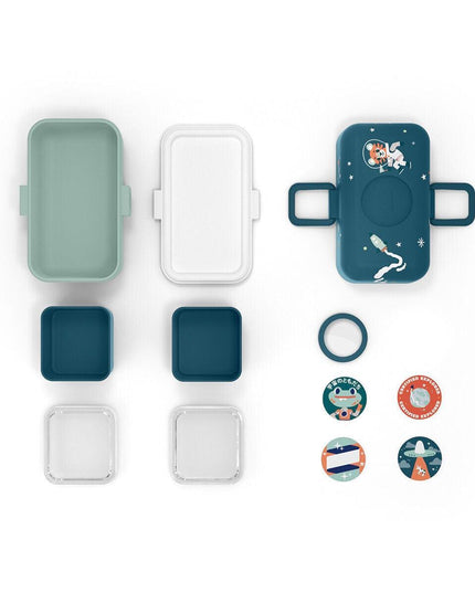 Monbento Tresor Graphic Kids's Bento Box- Cosmic Blue Cosmic Blue-1875027410601250818
