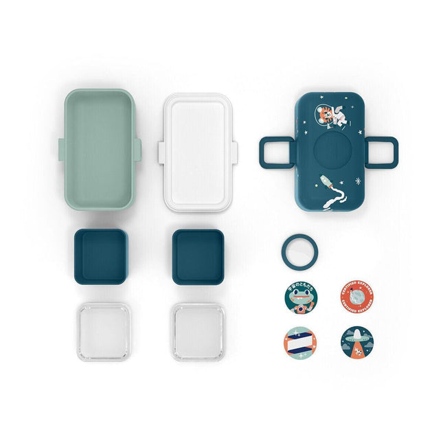 Monbento Tresor Graphic Kids's Bento Box- Cosmic Blue Cosmic Blue-1875027410601250818