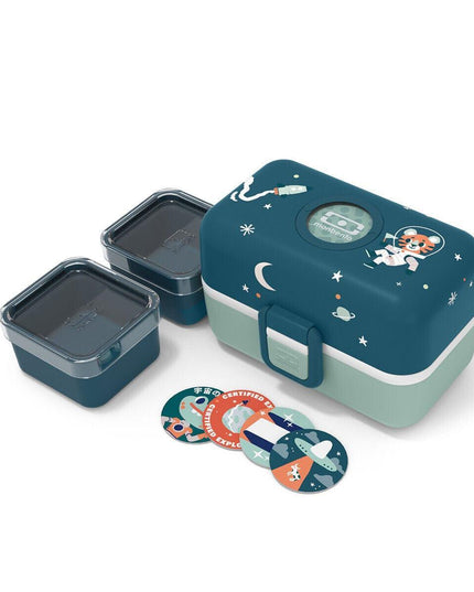 Monbento Tresor Graphic Kids's Bento Box- Cosmic Blue Cosmic Blue-1875027410601250820
