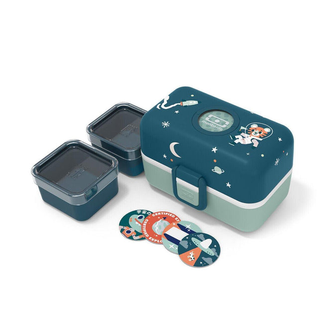 Monbento Tresor Graphic Kids's Bento Box- Cosmic Blue Cosmic Blue-1875027410601250820