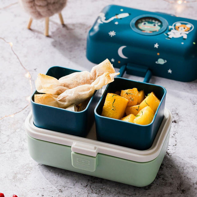 Monbento Tresor Graphic Kids's Bento Box- Cosmic Blue Cosmic Blue-1875027410601250821