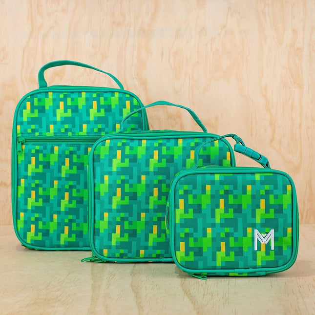 MONTII.CO Medium Insulated Lunch Bag - Pixels-1875027455346085890