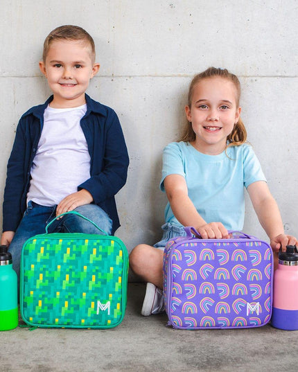 MONTII.CO Medium Insulated Lunch Bag - Pixels-1875027455346085892