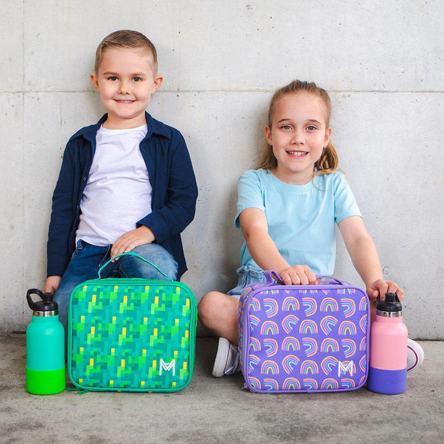 MONTII.CO Medium Insulated Lunch Bag - Pixels-1875027455346085892
