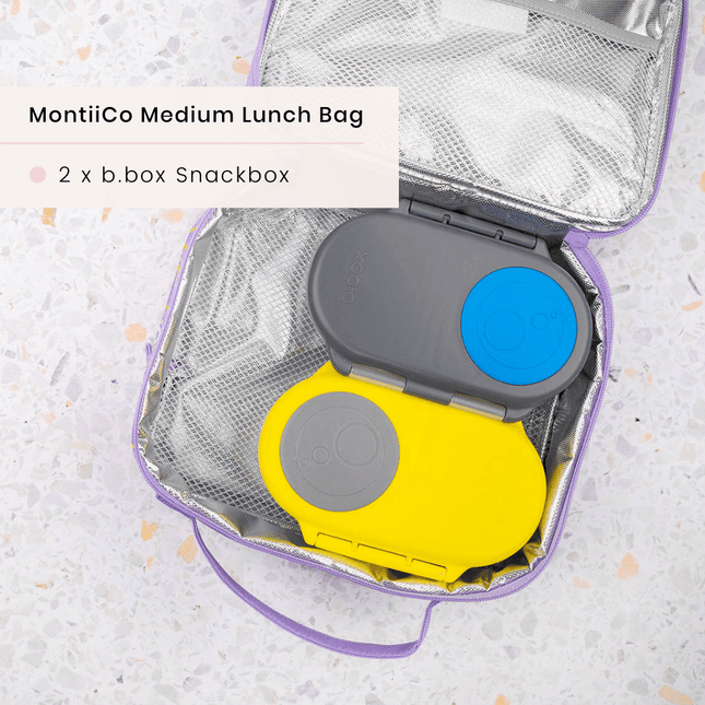 MONTII.CO Medium Insulated Lunch Bag - Pixels-1875027455346085893