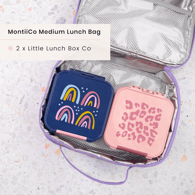 MONTII.CO Medium Insulated Lunch Bag - Pixels-1875027455346085895