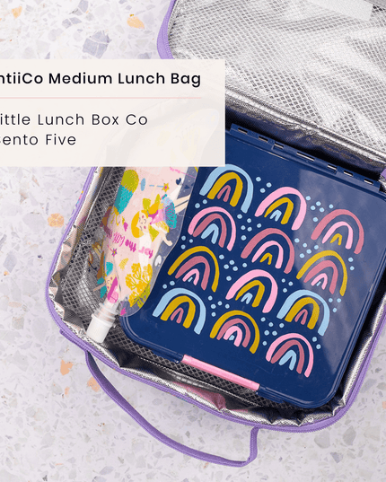 MONTII.CO Medium Insulated Lunch Bag - Pixels-1875027455346085896